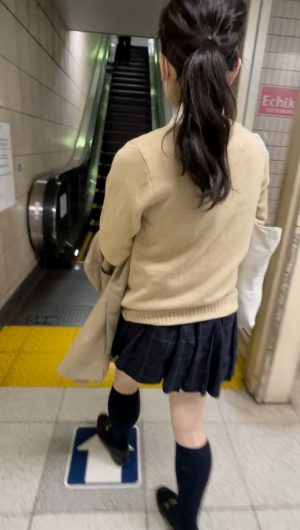 おとなしそうなJKを盗撮してみた